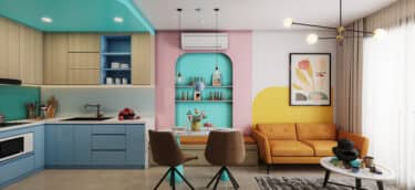 Digitally generated cozy and modern small apartment interior scene.

The scene was rendered with photorealistic shaders and lighting in Corona Renderer 6 for Autodesk® 3ds Max 2020 with some post-production added.